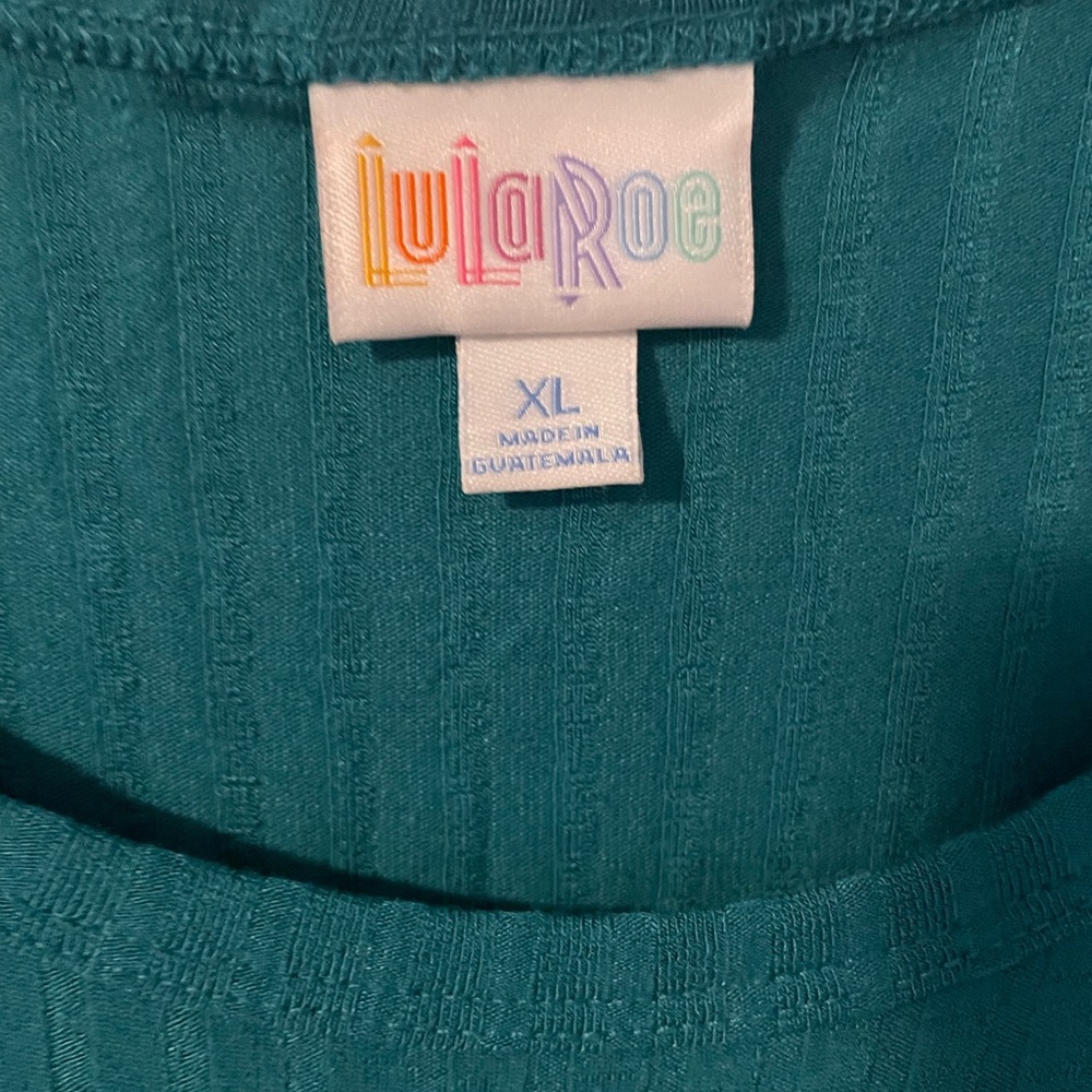 Teal Lularoe Midi Julia dress size XL (18/20) - Picture 2 of 5